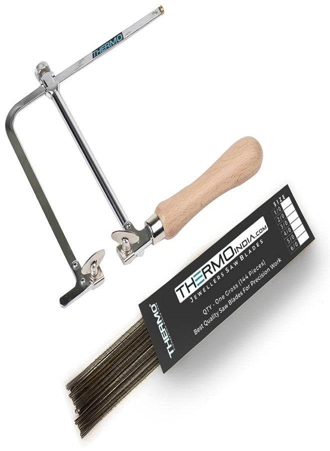 Thermo 150mm Adjustable Handsaw with 144 Pieces of Blades - Made in Bharat (Hand Saw with Blades) - Image 1